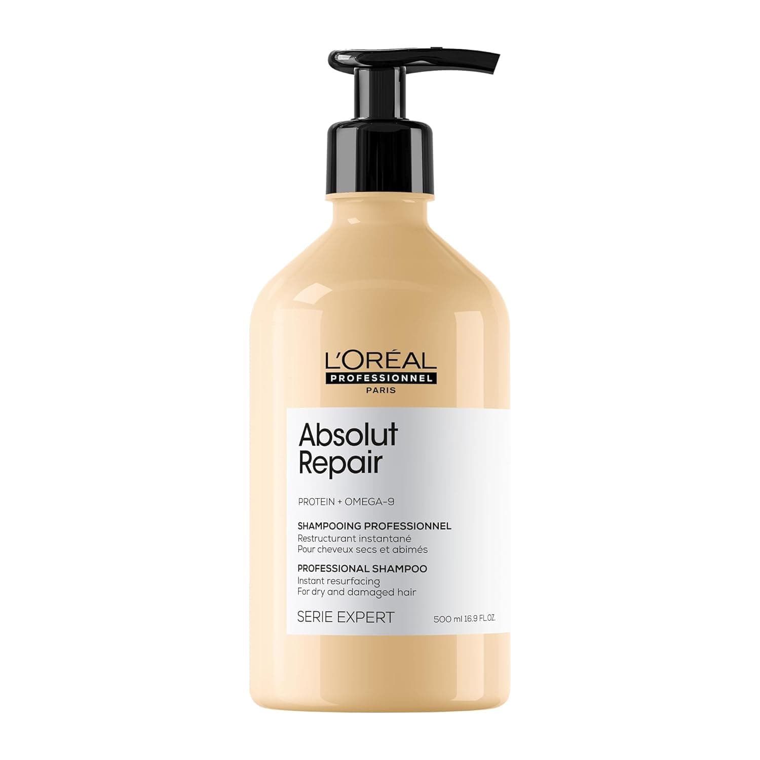 L’Oréal Professionnel Absolut Repair Hydrating Shampoo, For Dry hair, intense softness & shine, moisturising & nourishing