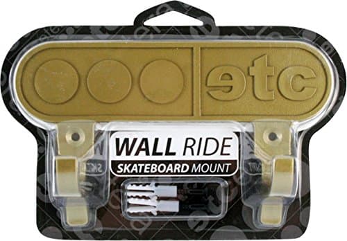 Etcetera Skateboards Wall Ride Mount Gold Skateboard Deck Display