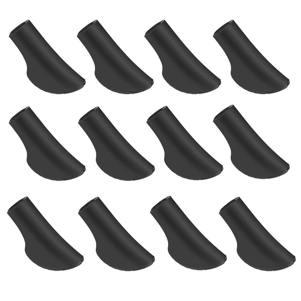 Lolypot Nordic Walking Pads, 12 Pieces/6 Pairs Asphaltic Rubber Pad Pads for Nordic Walking