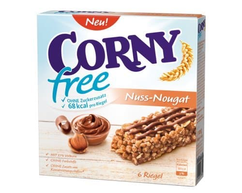 2x CORNY free Nuss-Nougat 120g / 6 Bar (German Import)