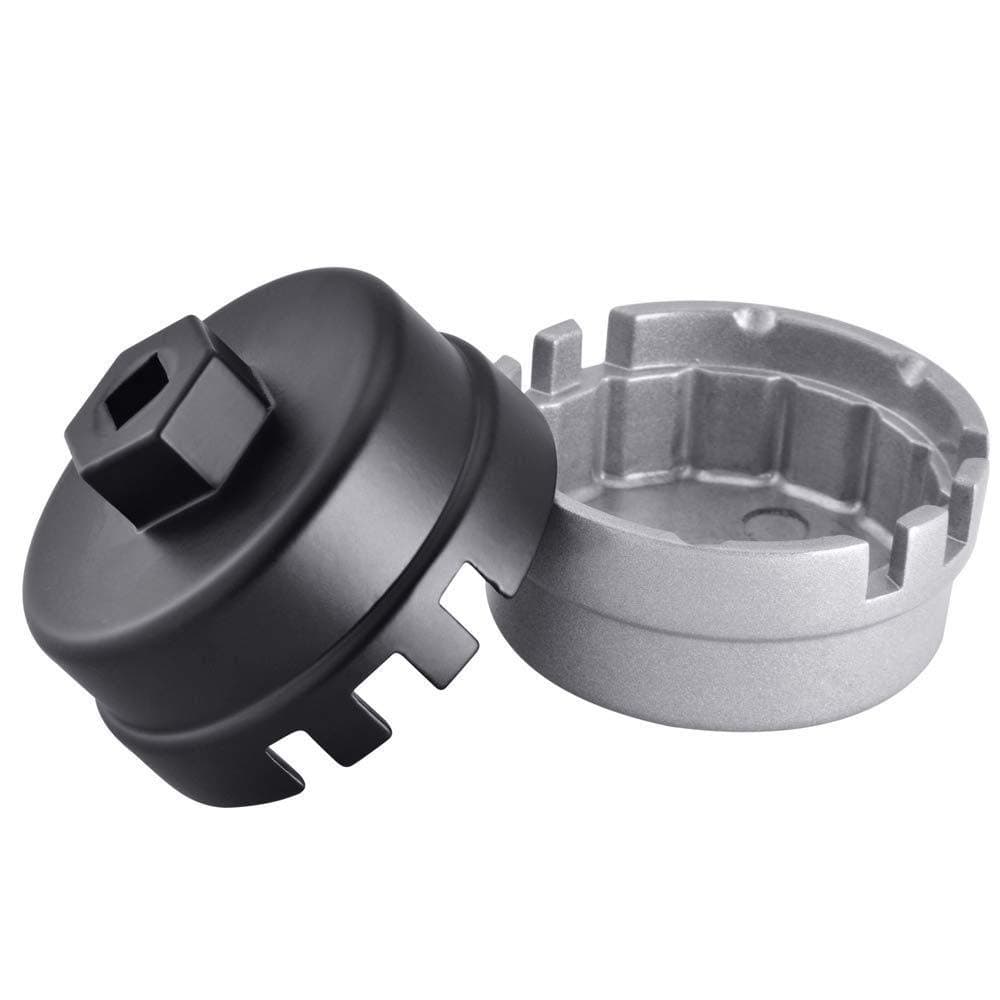 HugeAuto 36mm Universal Car Oil Filter Wrench Removal Tool (Black)