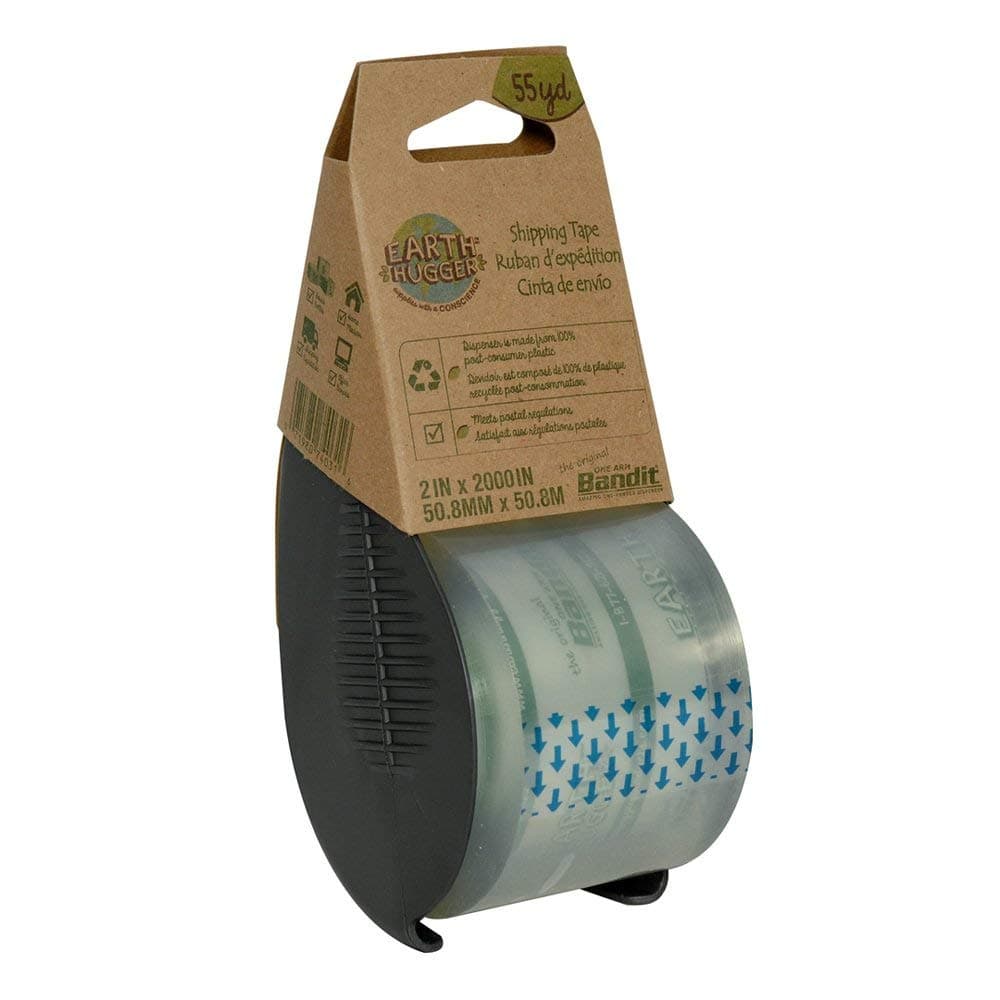 Bandit Packaging Tape in Recycled Content Dispenser, 2" x 55 Yards (74031-EH)