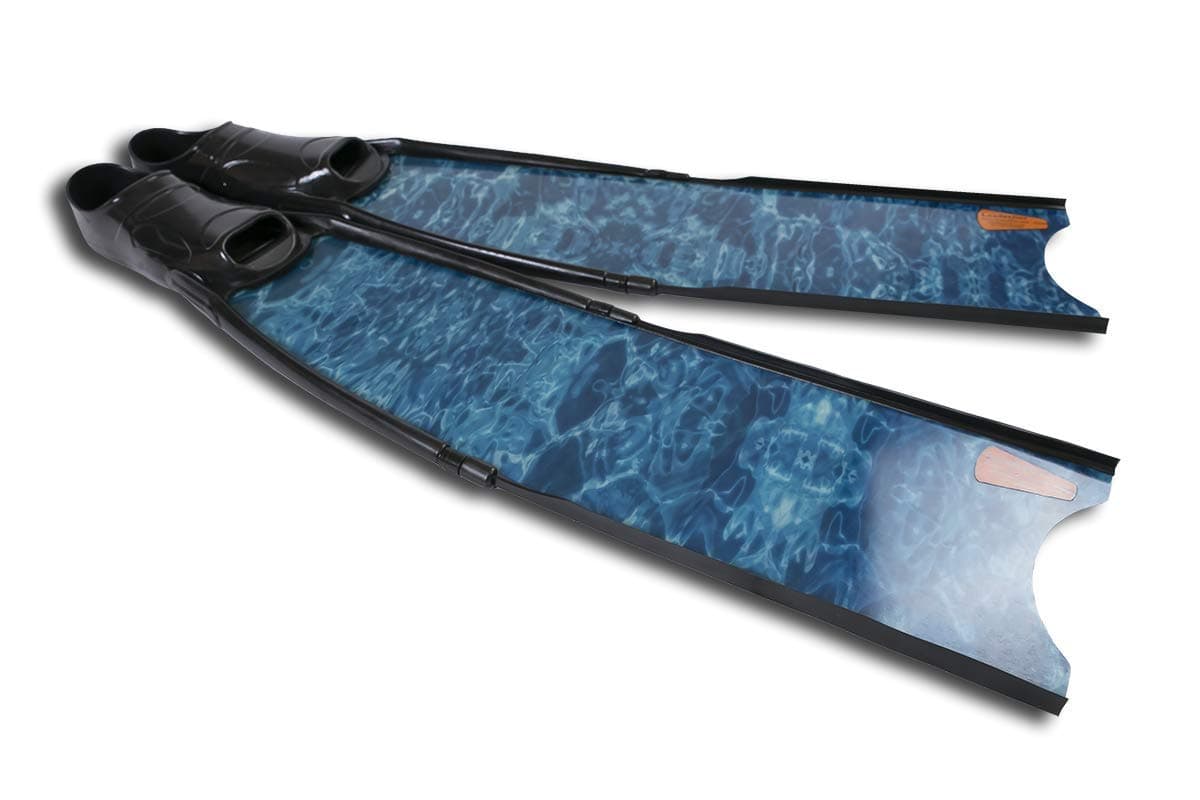 Leaderfins Blue Camo Freediving and Spearfishing Fins