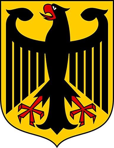 Germany German Coat of Arms bumper sticker 4" x 5"