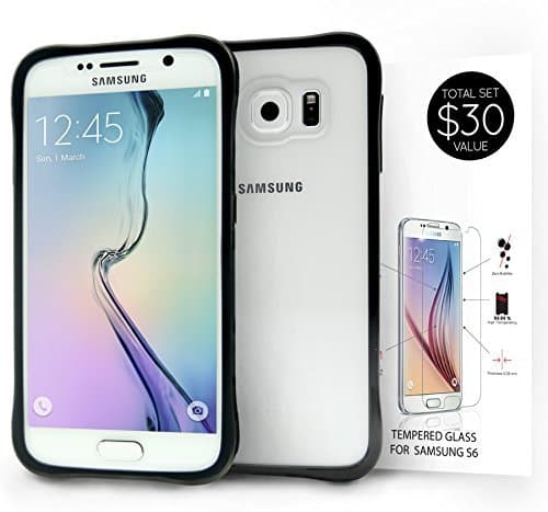 Samsung Galaxy S6 Case and FREE Tempered Glass Screen Protector WORTH $18, Limited Time Offer while Samsung S6 Case stocks last from STONI Galaxy S6 Phone Accessories