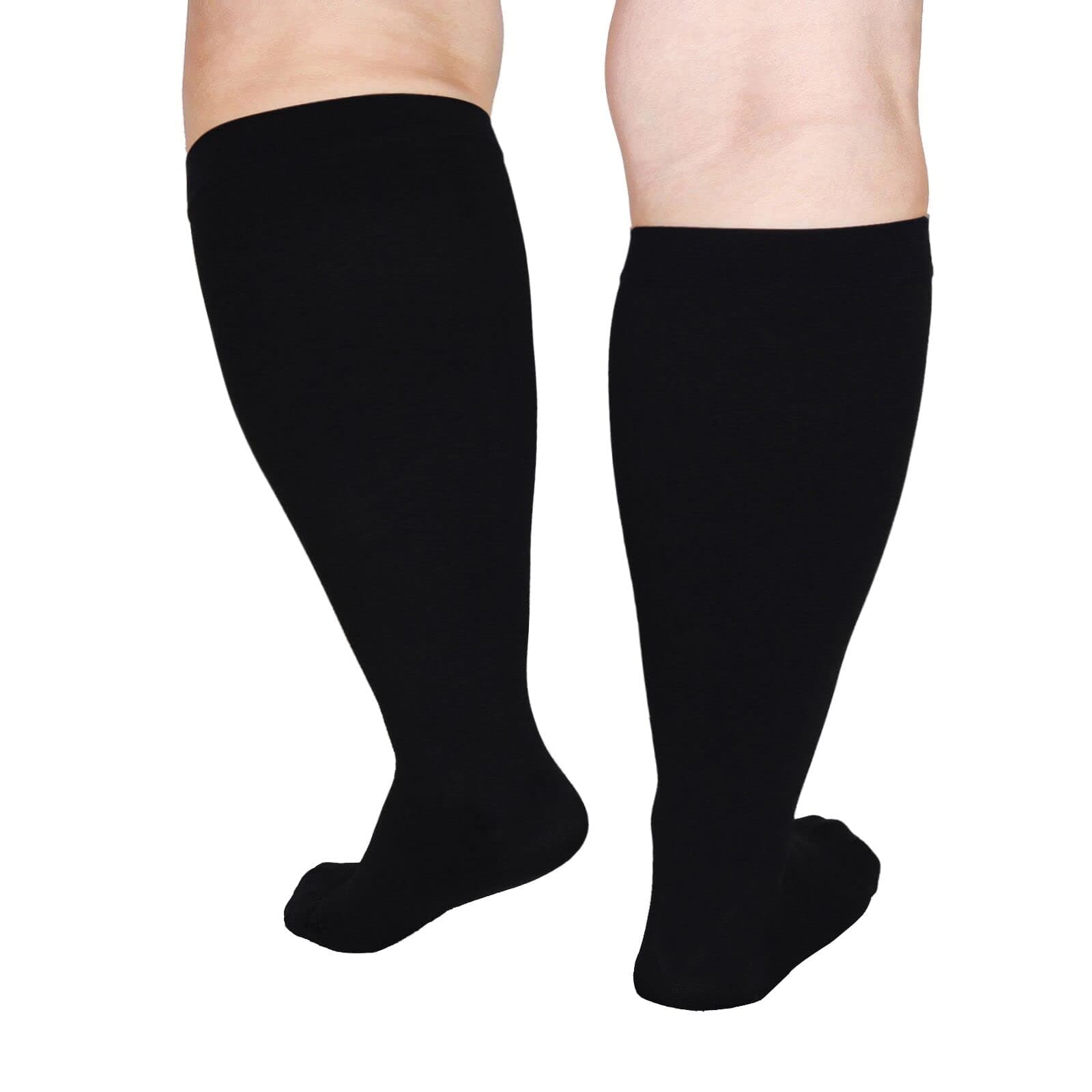 Plus Size Compression Socks Wide Calf Compression Socks for Women Men 20-30mmHg 4XL-7XL Extra Large Compression Support Socks