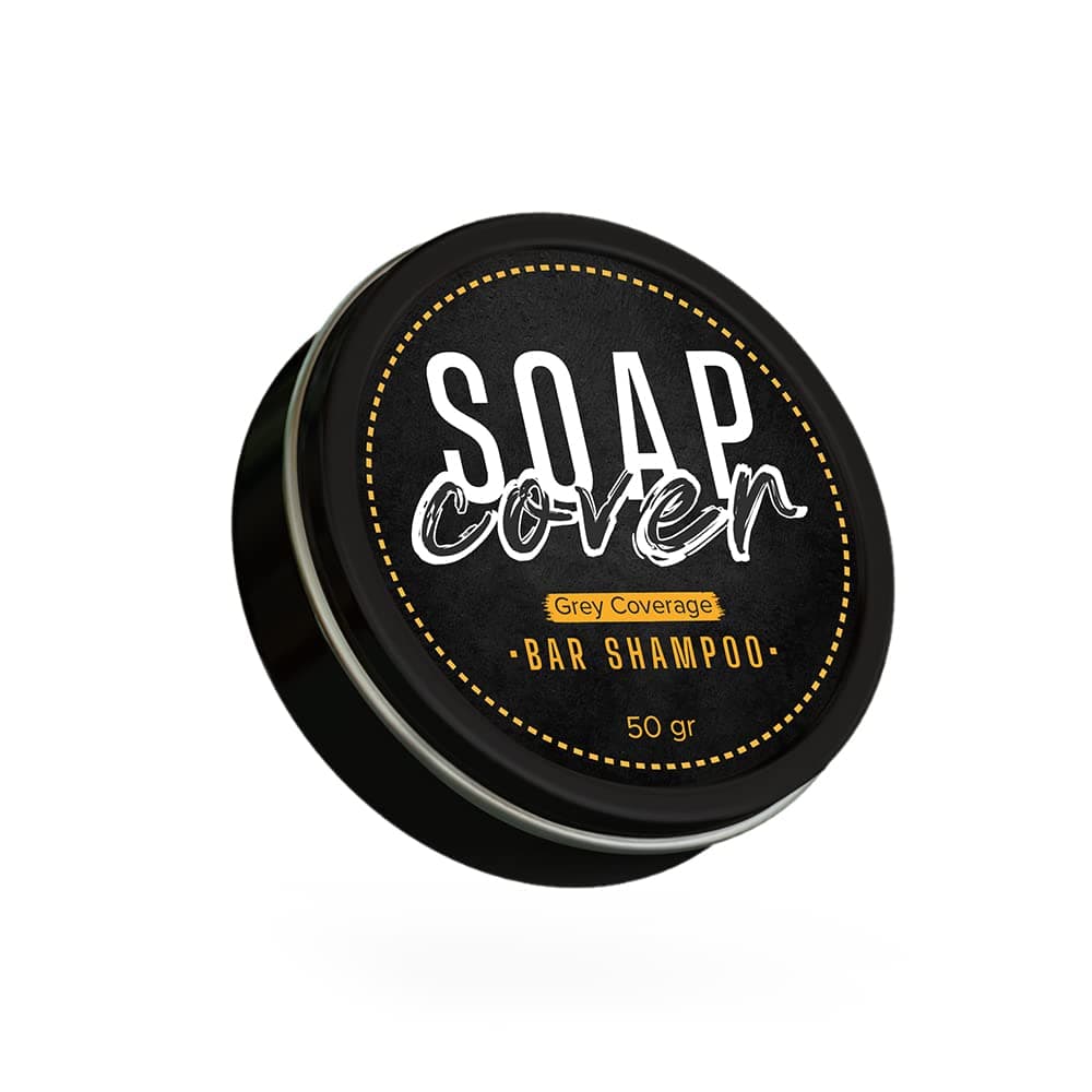 - Soap Cover Black Soap for Gray Hair, Gray Hair Reverse Bar Shampoo, 1.7 Oz