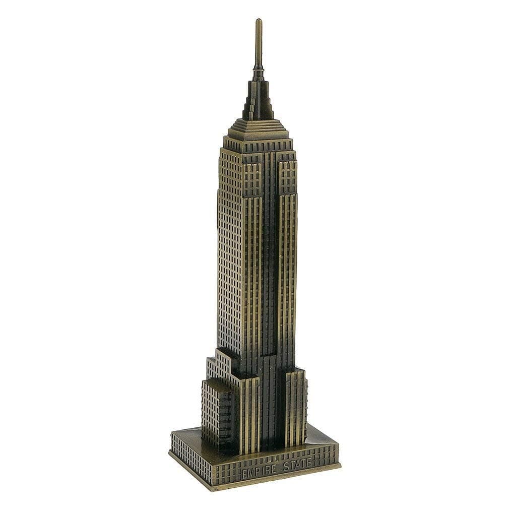Zahab 9in Antique Finish NY Souvenir Empire State Building Metal Miniature Statue showpiece for Home Decor || Showpiece for Gift || Showpiece for Home Decoration
