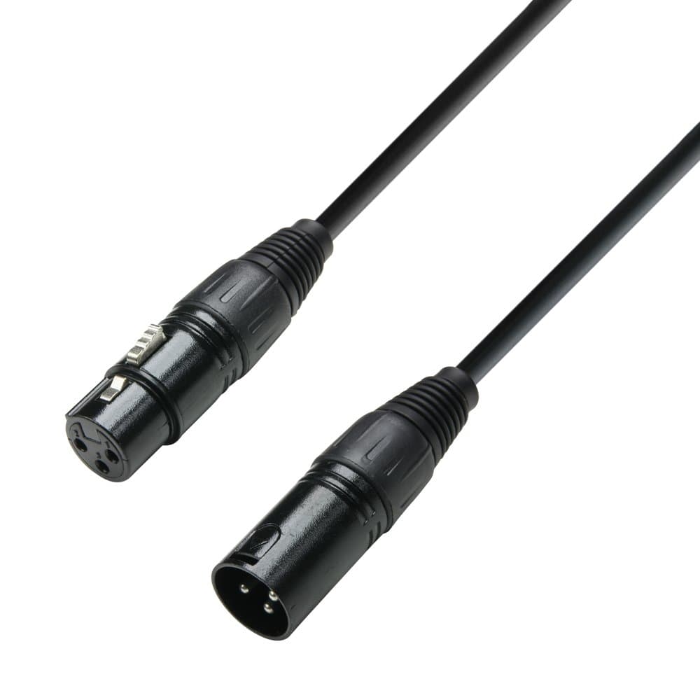Adam Hall Cables 3 Star DMF 3000 DMX Cable 3-Pin XLR Female to 3-Pin XLR Male 20 m