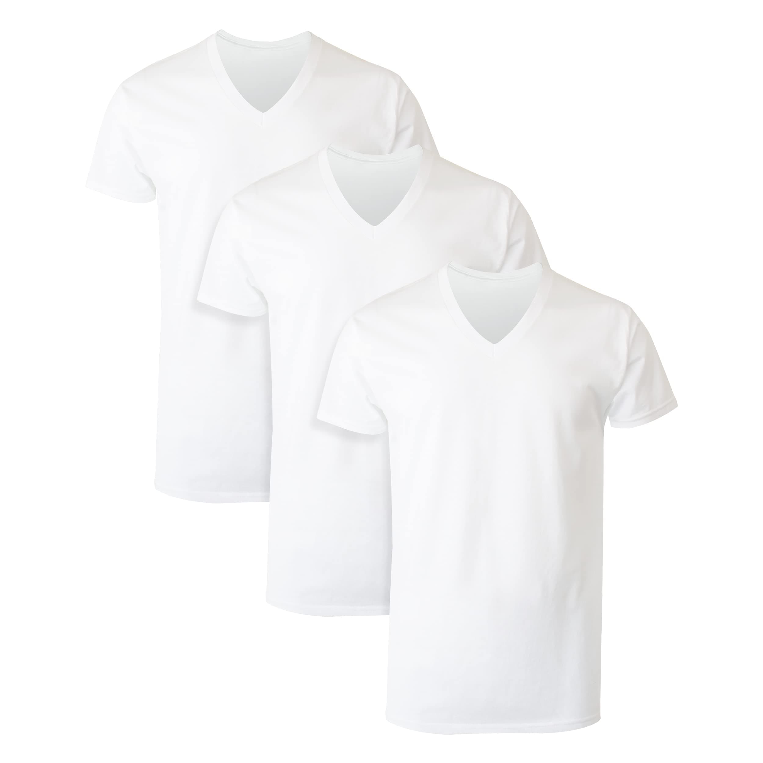 Hanes 777 V-Neck T-Shirt, 3 Pack