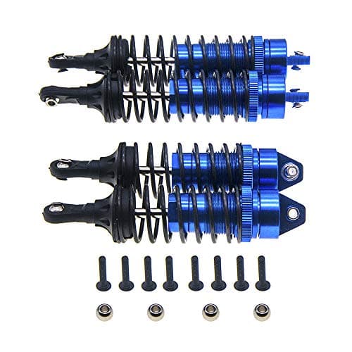 4Pcs Front Rear Shock Absorber Springs Damper Aluminum for 1/10 Traxxas Slash 4x4 4WD RC Car Upgrades
