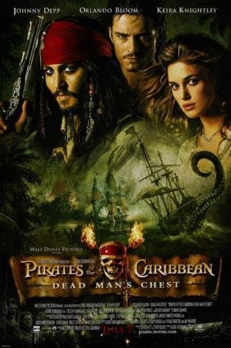 20th Century Pirates Of The Caribbean Dead Man's Chest Movie Poster #01 24x36in