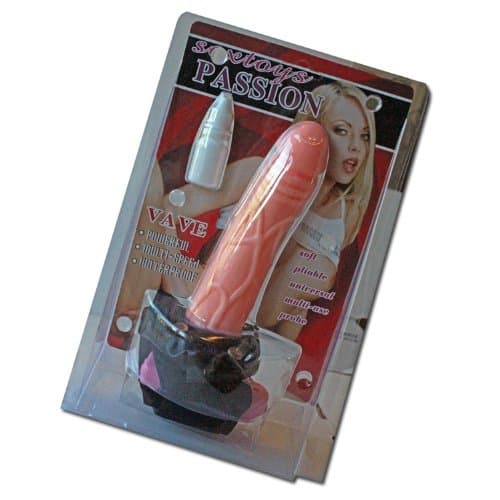 Vibrating Harness Dong w/Hollow, Perfect for Men Strap On