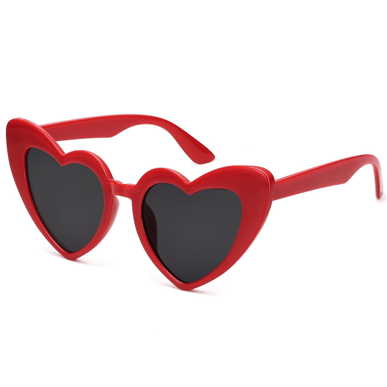 Heart Sunglasses for Women Trendy Cat Eye Love Shaped Sunglasses Vintage Lovely Retro Cute Sun Glasses