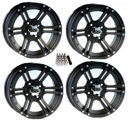 ITP SS212 UTV Wheels/Rims Black 12" Kawasaki Teryx Mule