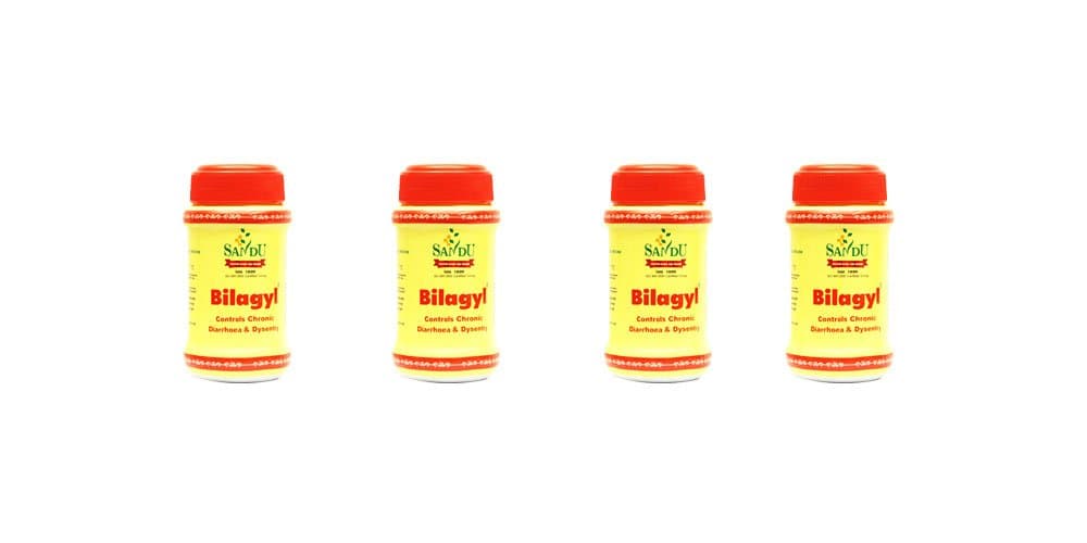 Pack of 4 - Sandu Bilagyl Controls Diarrhoea and Dysentery 250g