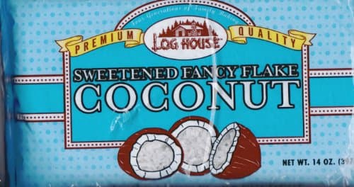 Loghouse Premium Quality Sweetened Fancy Flake Coconut 14 oz. (Pack of 3)