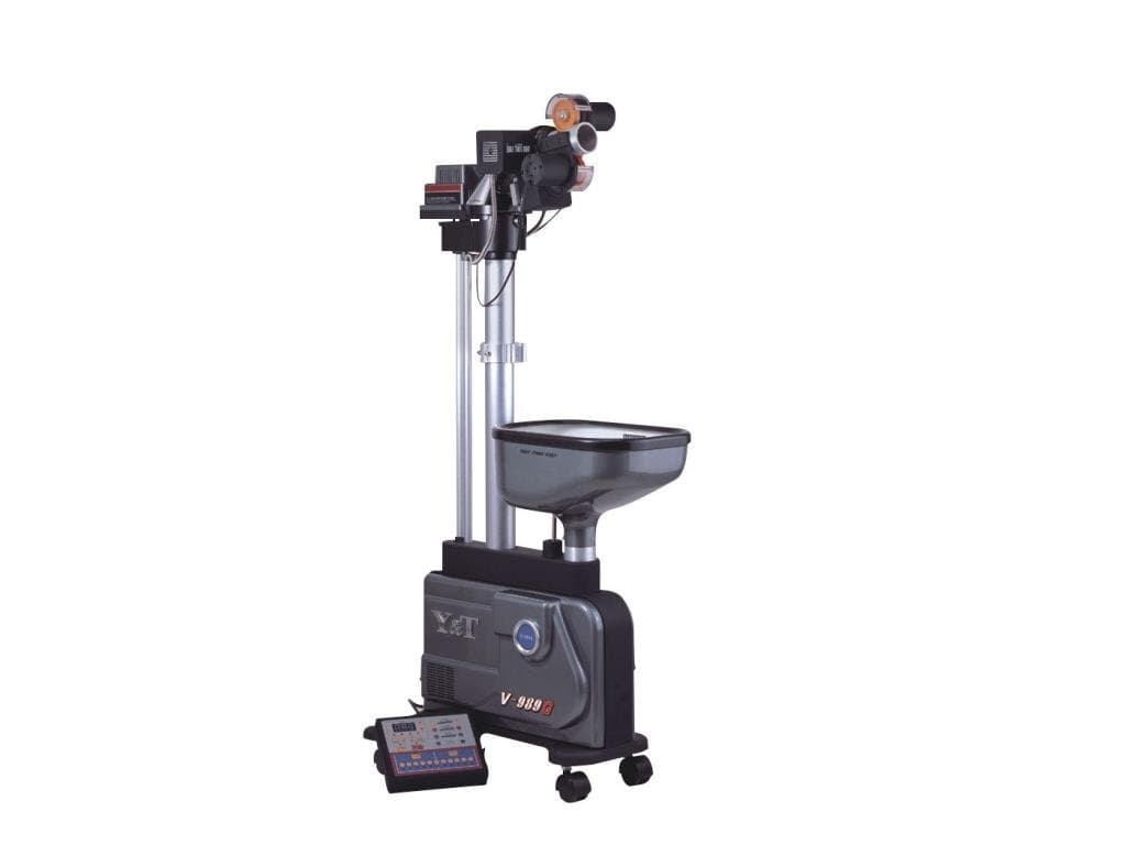 Y&t Table Tennis Robot V989g with The Ball Catcher ,Ball Pick-up Machine and 100 Balls. Professional Serving Machine Ping Pong