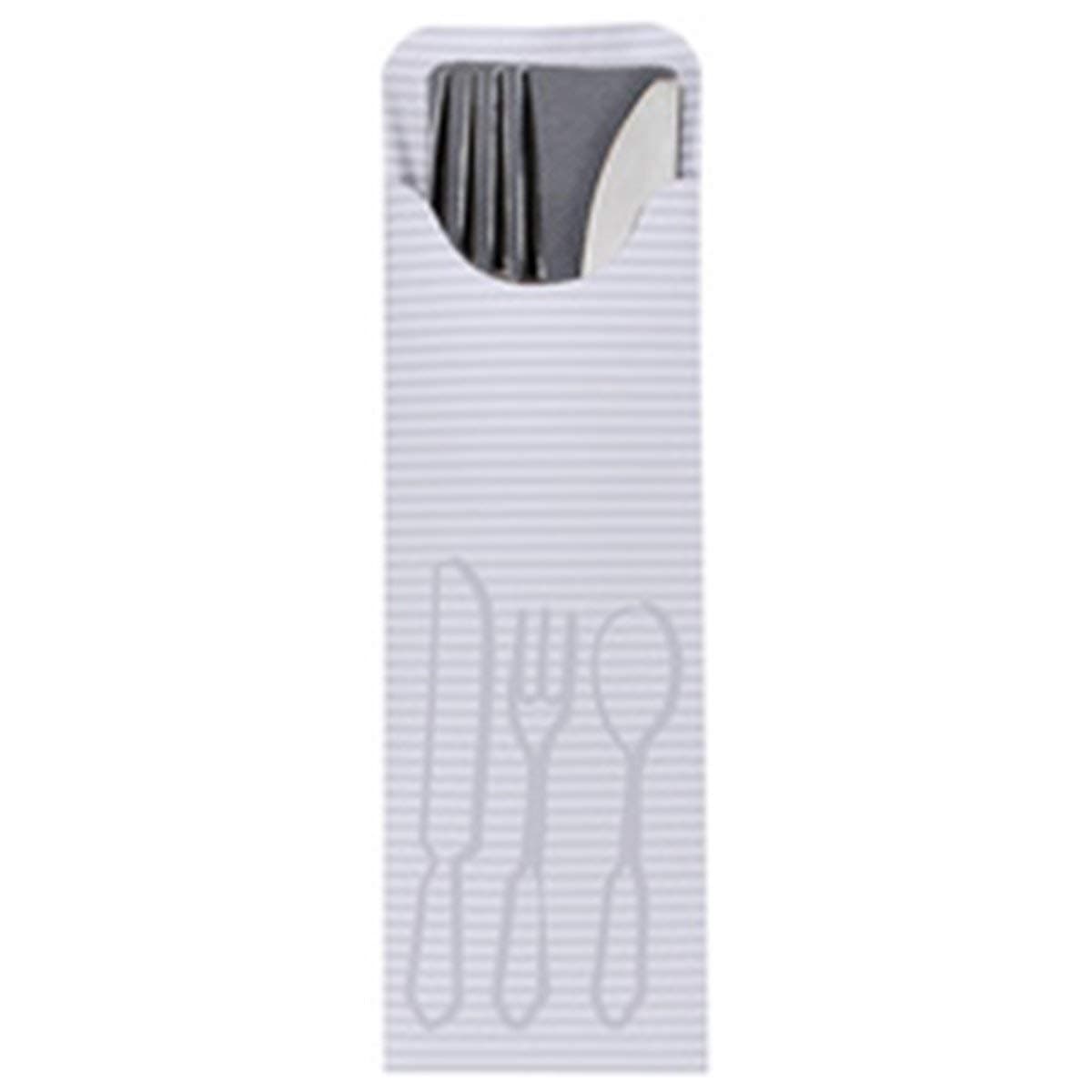 Cutlery Pocket / Sleeve / Pouch, with matching colored napkin inside. Box of 90, Restaurant or Home use (Bordeaux)