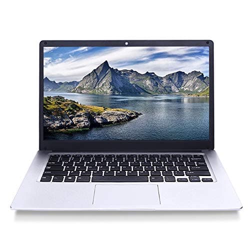 Thin and Light Laptop 14 inch HD Intel Atom X5-E8000 Quad core, 1.04Ghz CPU, up to 2.0Ghz, 4GB RAM, 64GB eMMC, Expandable 1TB HDD, WiFi, HDMI Windows 10 Home