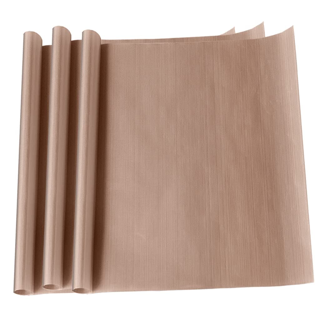 EQUTY BAYMERS 3 Pack 12 x 16" PTFE Teflon Sheet for Heat Press Transfer Non Stick Paper Reusable Heat Resistant Craft Mat,Protects Iron,for Heat Press Machines