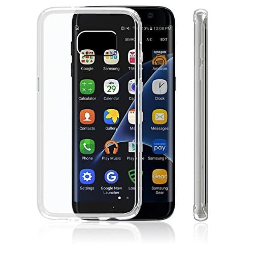 Galaxy S7 Edge Case, Carkoci Crystal Clear Hard PC Back and Flexible TPU Bumper for Samsung Galaxy S7 Edge Smartphone