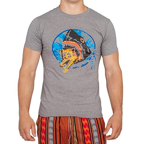 Pineapple Express Saul Silver Shark Eating Kitten Gray Adult T-Shirt Tee