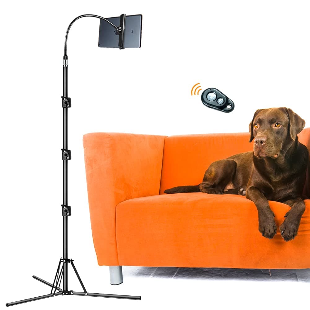 Cell Phone Tripod Stand, 80.7inch Tall Tripod for iPhone Adjustable Phone Video Stand for iPhone & Camera Live Video Recording Vlogging/Streaming/Photography