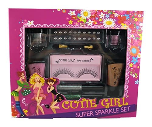 Super Sparkle Set with Eye Shimmer Powder, Lip Gloss & Eyeliner