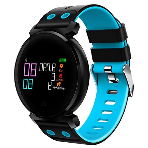 Fitness Tracker, Swimming Watch with SpO2 / Heart Rate/Sleep/Blood Pressure Monitor for Teenager and Adult, Blue