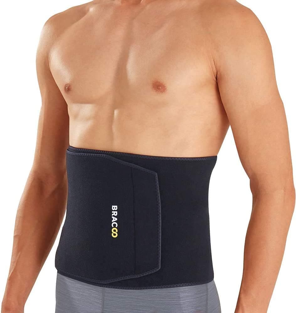 BRACOO Waist Trimmer, Advanced Caloric Burner & Sweat Belt, Adjustable Sauna Band – Improves Core Stability, Elevates Aerobic Intensity & Increases Perspiration, SE22