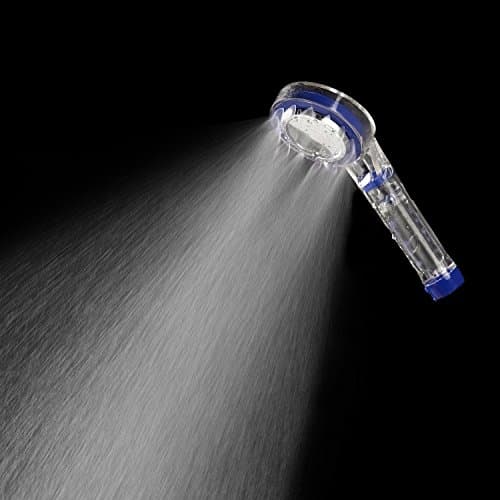 SharkSPA Water Massage Shower Head Aromatherapy Diffuser – Transparent Showerhead & Stainless Steel Shower Plate – Removable Carrier For Essential Oils, Vitamins, Skin & Hair Care Treatment, Antibacterial Water Filters – Universal Shower Handle Replacement Kit