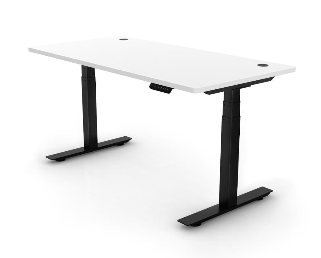 Ergopose "EPO" Standing Ergonomic Electric Height-Adjustable DIY Desk Frame Workstation in Black (Top not Included)