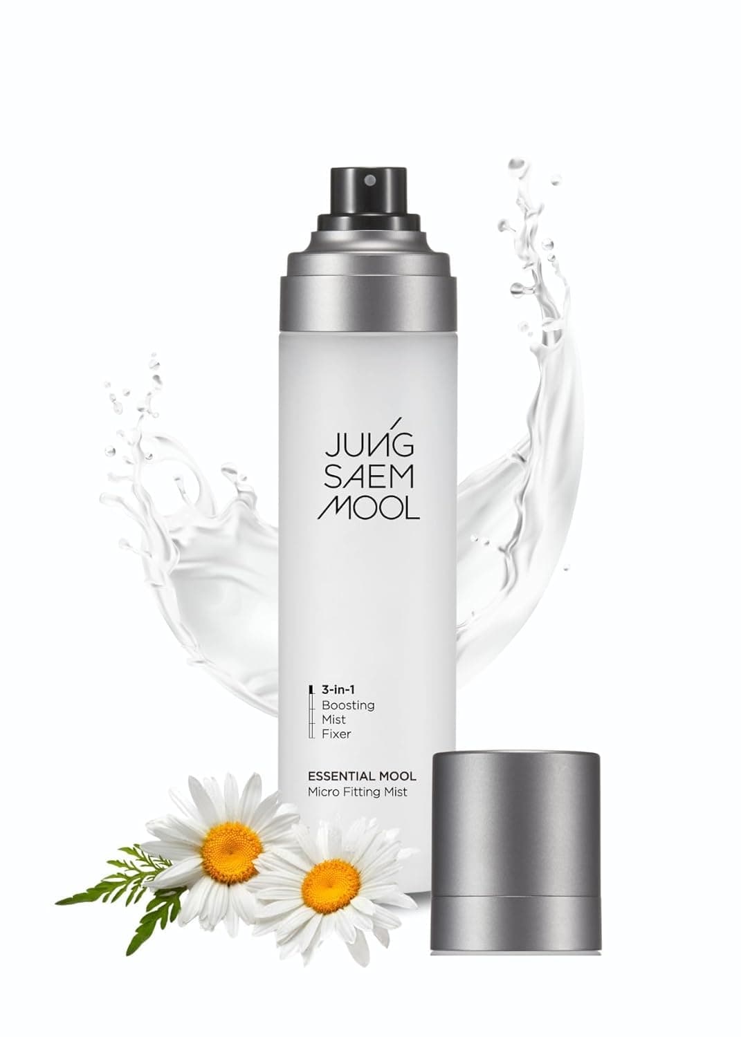 JUNG SAEM MOOL Essential Mool Micro Fitting Mist | Micro-Fine Setting Spray for Makeup & Hydrating Primer for Face with Thermal Spring Water, Long-Lasting Fix & Dewy Finish, Korean Makeup (4.06 Fl Oz)