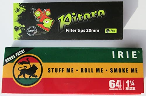 Irie 1 1/4 Size Rolling Papers & Paper Tips - Combo