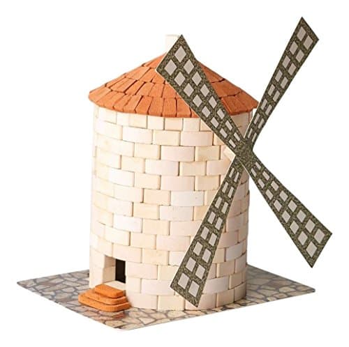 Wise Elk Toy Windmill construction set, real plaster bricks, gypsum reusable building kit, 420 pcs, educational gift