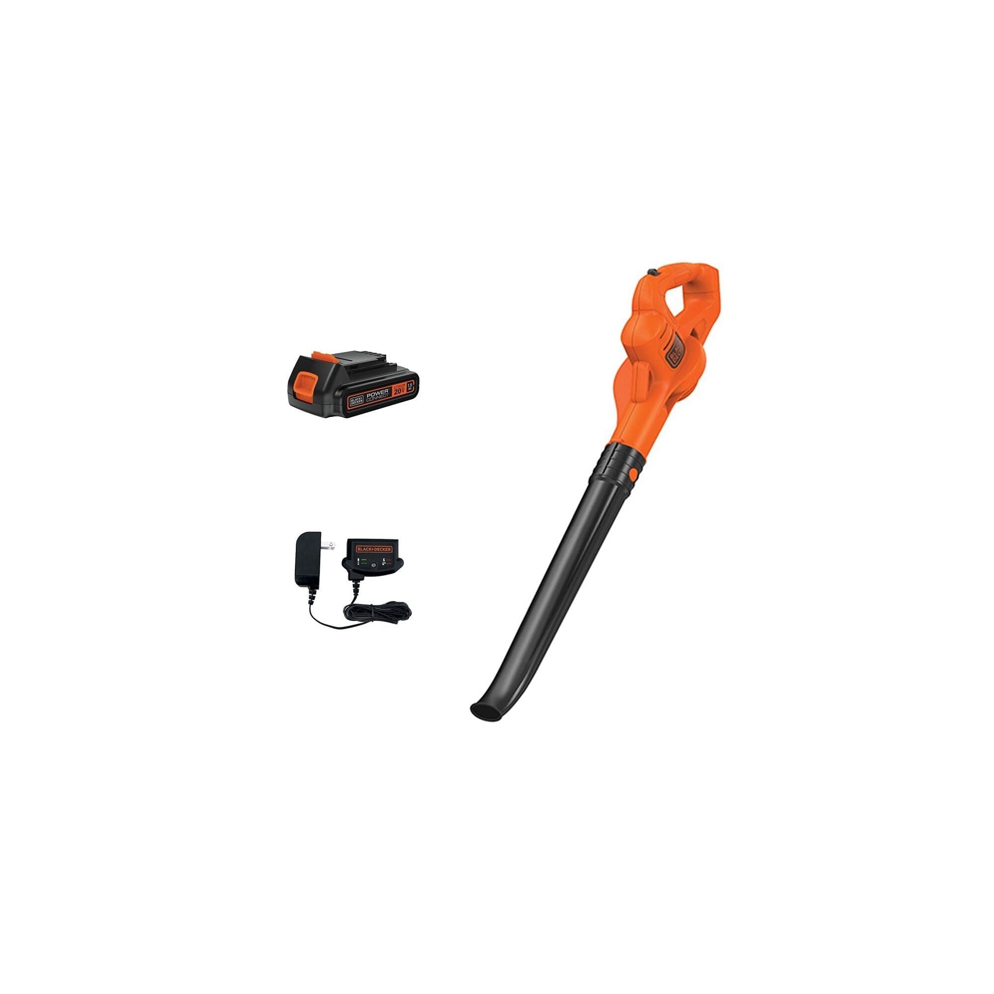 Cordless Leaf Blower with Battery and Charger 20V MAX, Electric Leaf Blower 130 mph Air Speed, Lightweight Design (LSW221)