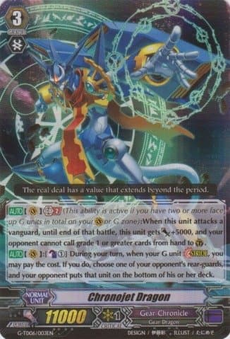 Cardfight!! Vanguard TCGChronojet Dragon (G-TD06/003EN) - G Trial Deck 6: Rallying Call of the Interspectral Dragon