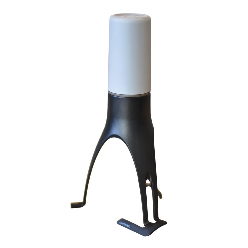 uutensil Stirrtime - timed Automatic Stirrer - Food Stirrer with Nylon Legs, Dishwasher Safe, 3 Speed, 10 min Timer. Kitchen Accessory and Tools - Grey