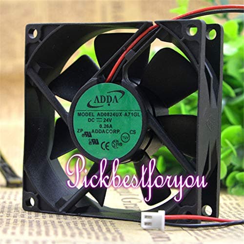 1PC ADDA AD0824UX-A71GL 8025 DC24V 0.26A 2-Wire Cooling Fan #MT78 QL