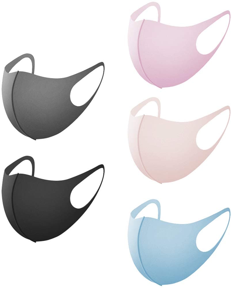 Children 5 Pieces Reusable Anti Haze Protect Mouth Washable Breathable Anti-fog Face Mouth Protection for School Outdoor