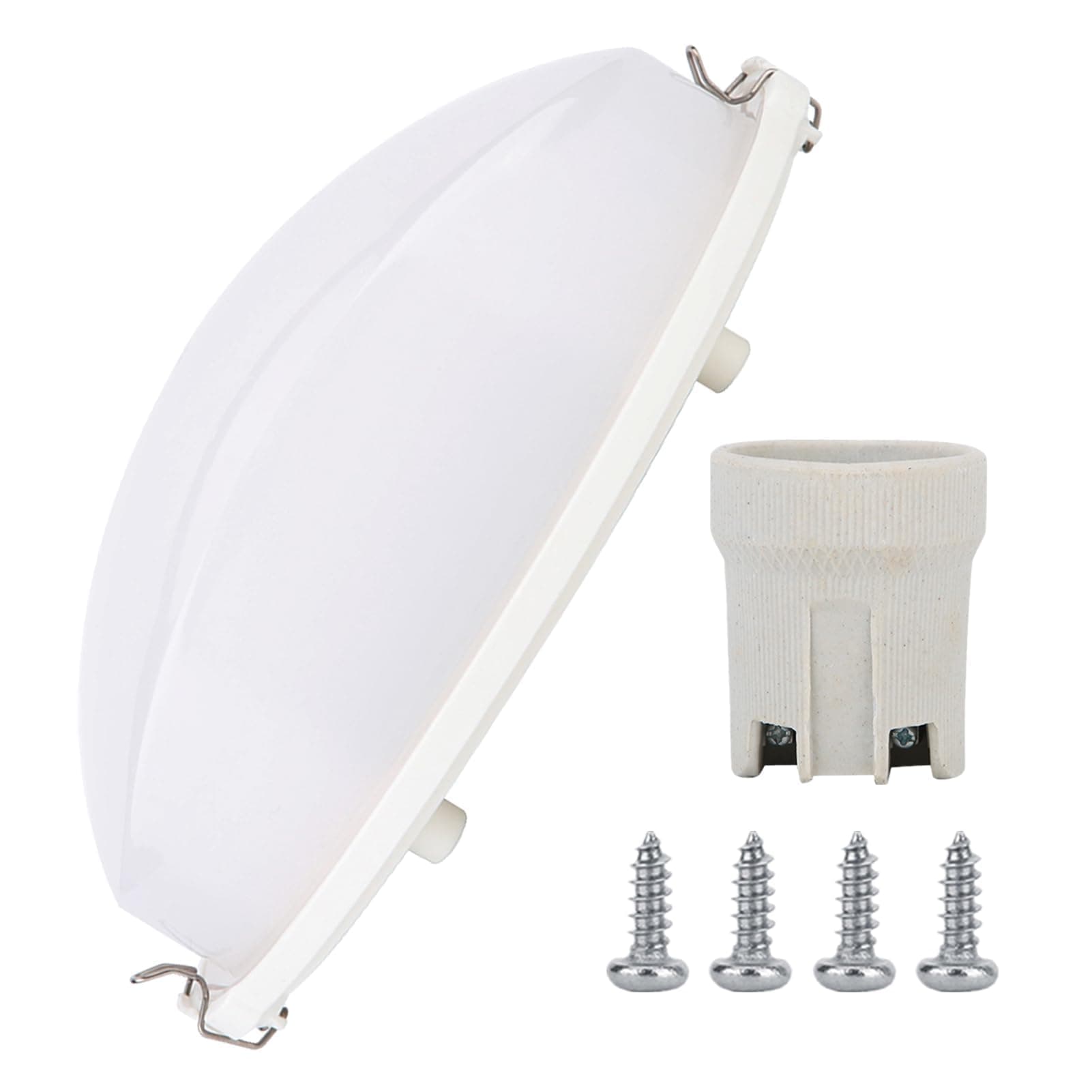 Sauna Lampshade, Oval Shape Explosion-Proof Anti-Fog Sauna Lamp Shade Fit For E27 Threaded Bulb Below 45w, For Home, Spa Center, Sauna Room, Steam Room