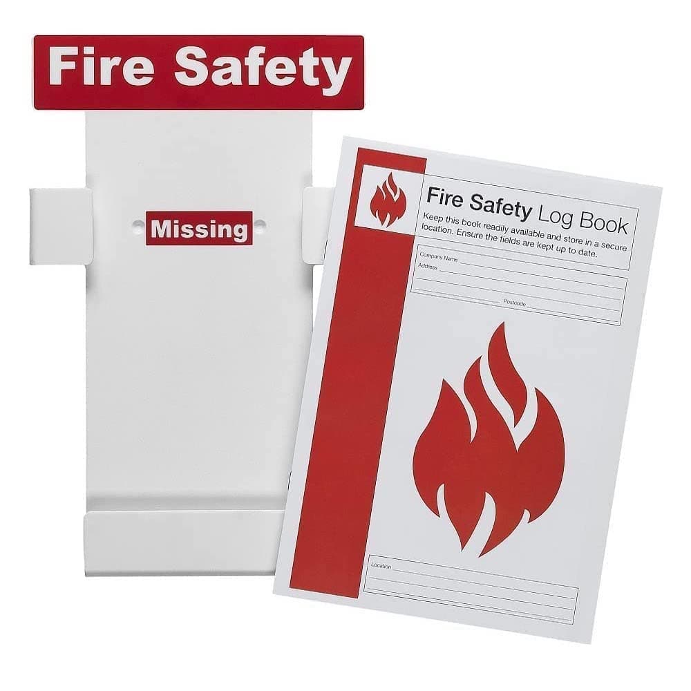 Safety First Aid Group Fire Log Book Station with FREE Fire Log Book, A4
