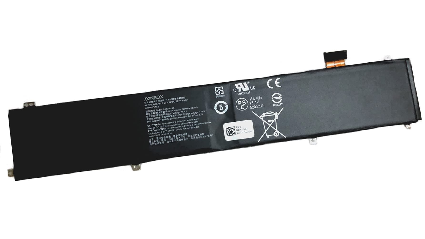 15.4V 80Wh RC30-0248 Laptop Battery Compatible with Razer Blade 15 Advanced 2018 2019 2020 2021 RZ09-0238 RZ09-02385 RZ09-02386 RZ09-02386E92 RZ09-03135 RZ09-0288 RZ09-0313 RZ09-0301