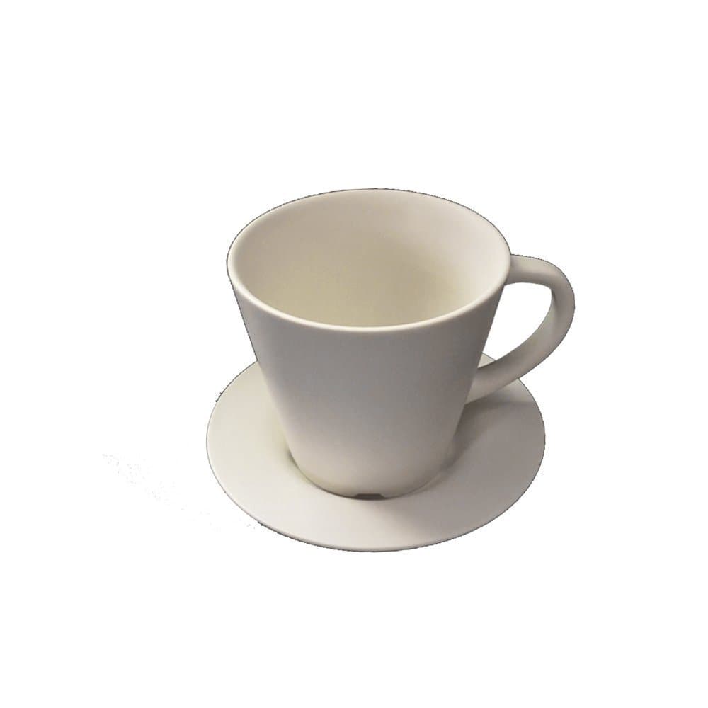 JAYYANG Jumbo Ceramic Soup/Coffee/ Mocha/Latte Cup / Ceramic Hot Beverage Drinkware Cups with Ceramic coaster for Wife mom sister girl friend YJB-white