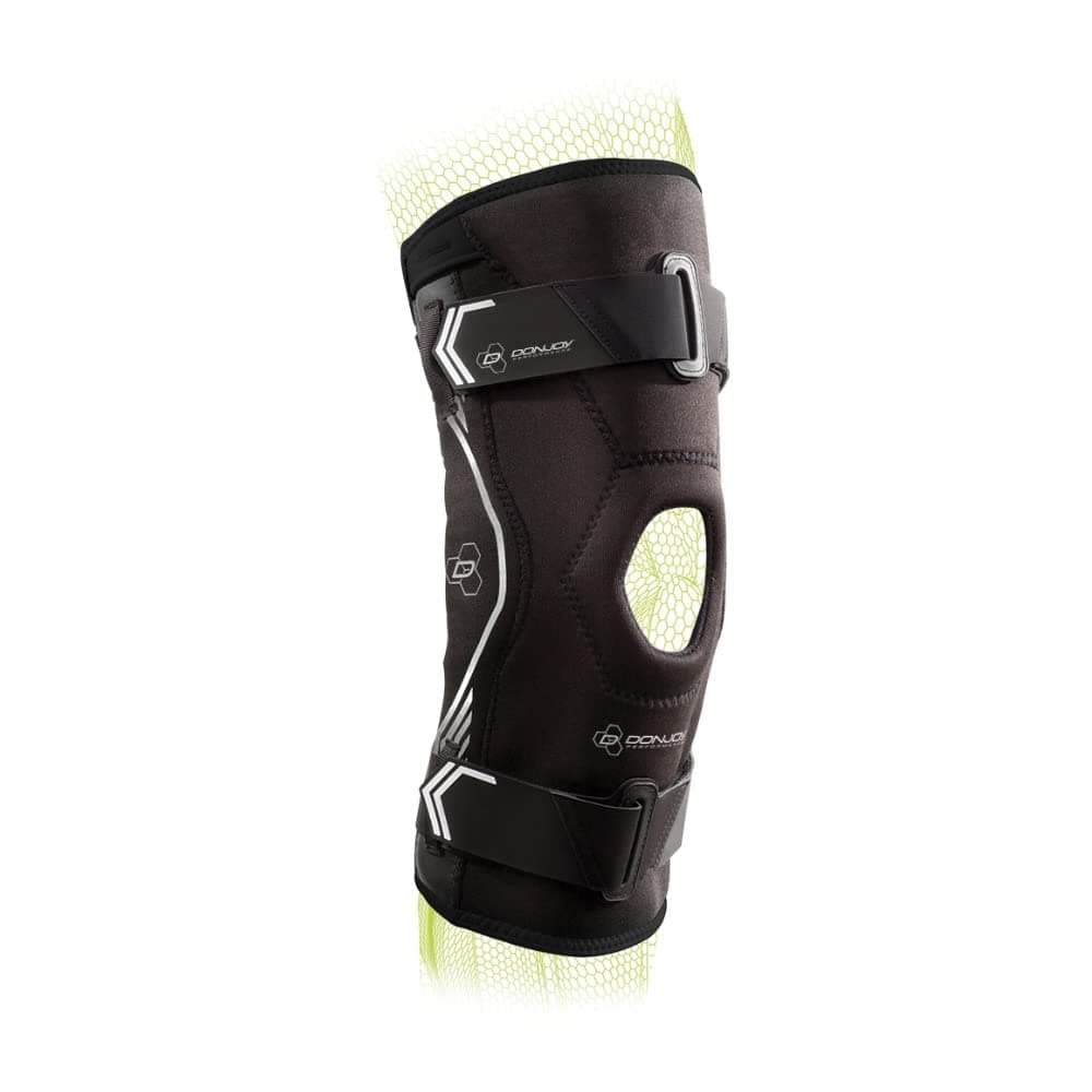 DonJoy Bionic Comfort Hinged Knee Brace - Ligament Protection From Meniscus Injuries, Knee Instability, Sprains - Large