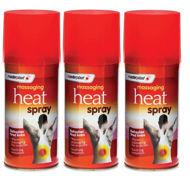 3X Massaging Heat Spray 125ml Fast Pain Relief Muscle Injury Treatment, Ready to Use, Muscle Relief & Comfort