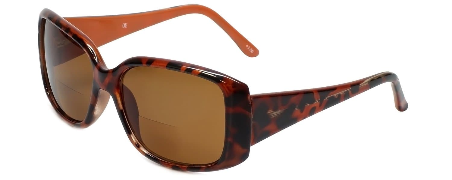 Corinne McCormackDesigner Bi-Focal Reading Sungl Jennifer in Tortoise-Orange +1.50