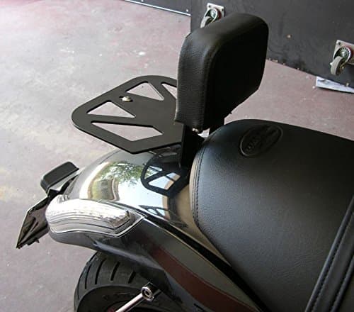 Sissy Bar Passenger Black with Pad Rear Luggage Rack Detachable Quick Release Low Backrest 2004 up for Harley Davidson Sportster Iron Nightster Custom Super Low Seventy Two Roadster 883 1200 XL