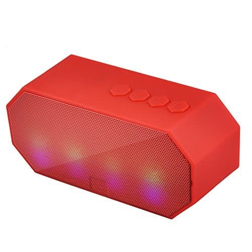 eCandy Bluetooth Wireless Speaker with Built-in Mic (Red)